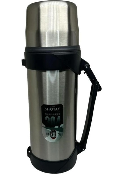 Shotay Çelik Termos 1200ML Gümüş