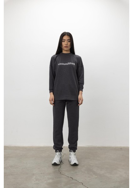 Committed Nakış Işlemeli Sweatshirt