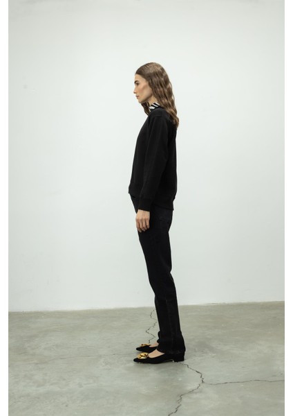 Bisiklet Yaka Basic Şardonsuz Sweatshirt fırsatları