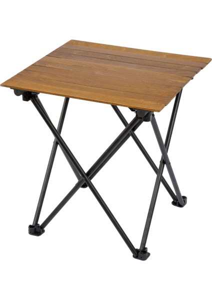 Funky Chaırs Elegance Ceviz Desen Katlanabilir Ahşap Kamp ve Piknik Masası 50X50X50CM modelleri