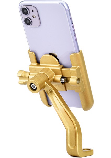 Alüminyum Gövdeli Ayna Bağlantılı Gold Renk Motosiklet Bisiklet Açık Telefon Tutucu fiyatları