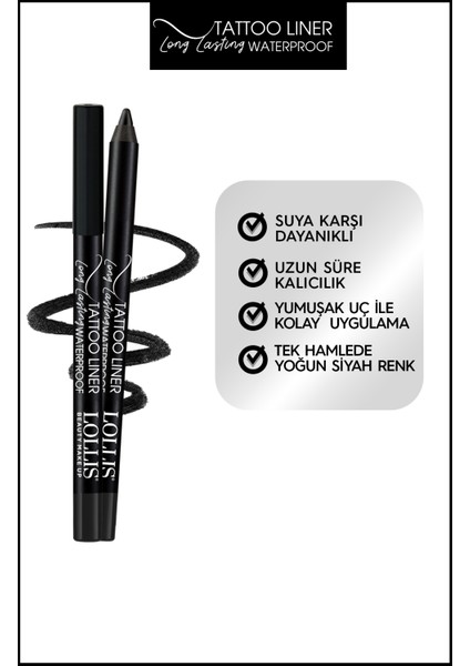 Suya Dayanıklı Siyah Göz Kalemi 501 modelleri