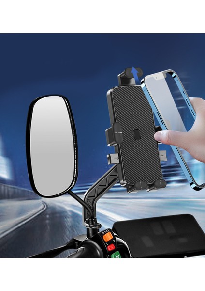 Darbe Emici Telefon Tutucu Motosiklet Scooter Için 4-7inç Telefon Uyumlu