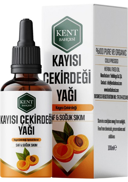 Kayısı Çekirdeği Yağı Soğuk Sıkım 100 ml Saf Doğal Katkısız