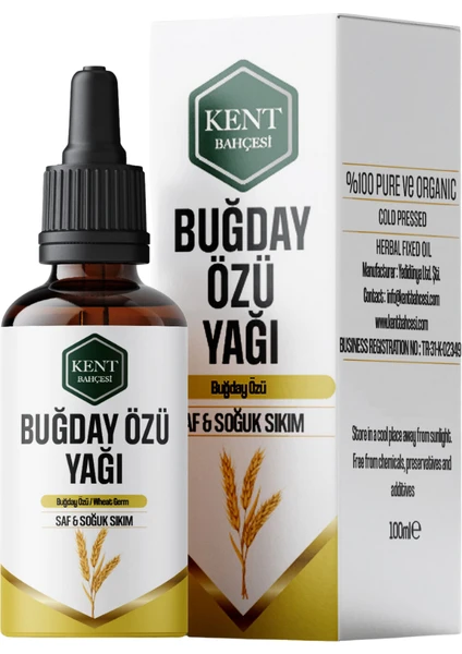 Kent Bahçesi Buğday Özü Yağı Soğuk Sıkım 100 ml