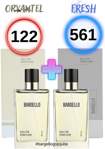 122 Kadın Parfüm Oriental 561 Erkek Parfüm Fresh 50 Ml Edp