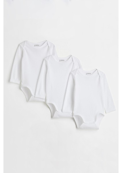 %100 Organik Pamuk 3lü Uzun Kollu Bebek Body fiyatları