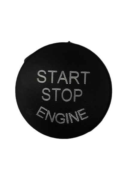 BMW E60 F40 E70 E71 E84 E90 için Star Stop Düğme Kapağı(Siyah)