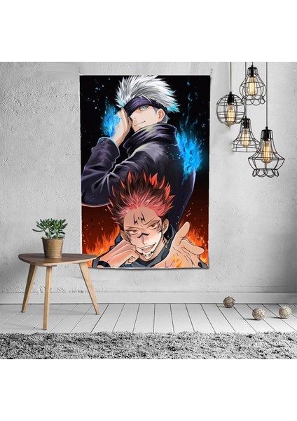 Anime Jujutsu Kaisen Duvar Halısı