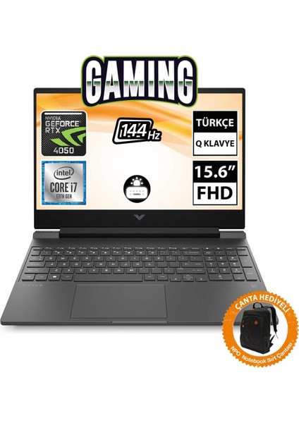 Hp Victus 15-FA1057NT 8U849EA08 I7-13700H 64GB 1tbssd RTX4050 15.6" Fullhd Freedos Taşınabilir BILGISAYAR-CNT009