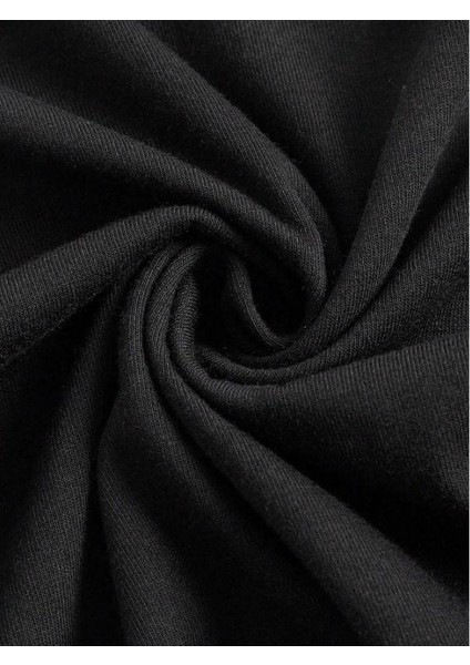 Y2K Slogan Baskılı Siyah Crop fırsatları