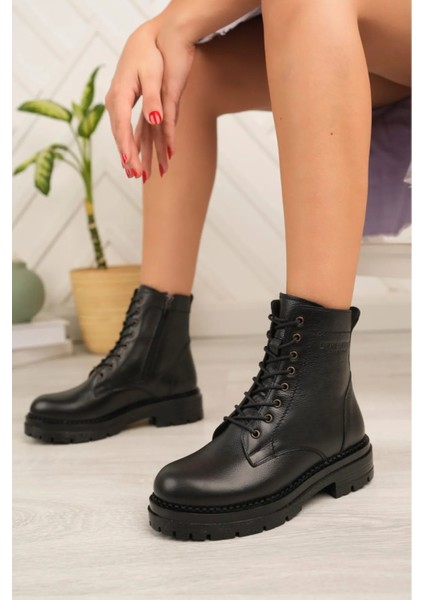 Hakiki Deri Kadın Günlük Bot GR3316 indirimleri