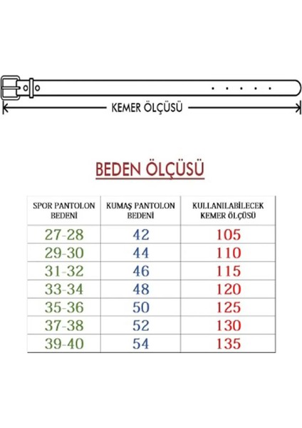 Cedy Denım Kaliteli Suni Deri, Spor Kemer 4 Renk C-2002