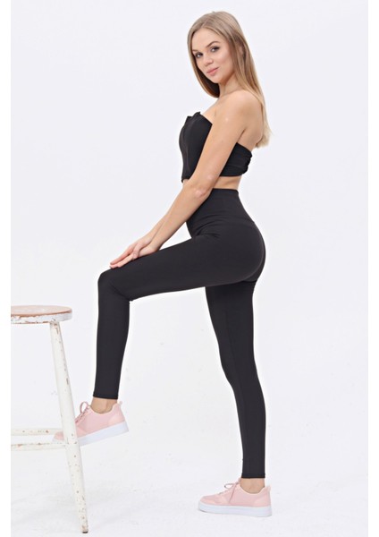 Toparlayıcı Dalgıç Şardonlu Kışlık İçi Pamuklu Spor Tayt fiyatları