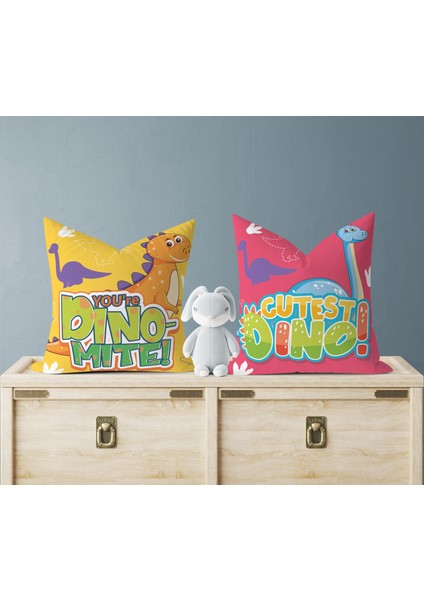 Bebek Çocuk Odası Yastıklı Kırlent Kılıf 2'li DS72 30X30 cm