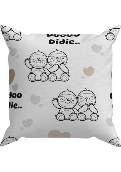 Bebek Çocuk Odası Yastıklı Kırlent Kılıf 2'li DS66 30X30 cm