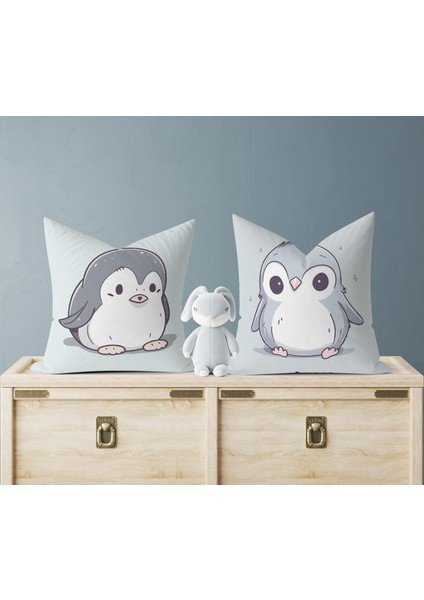 Bebek Çocuk Odası Yastıklı Kırlent Kılıf 2'li DS80 30X30 cm