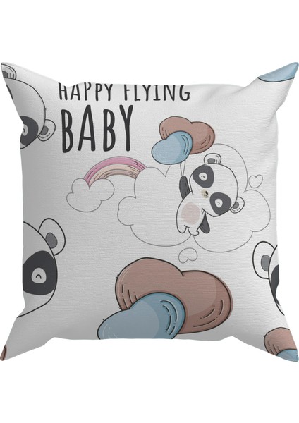 Bebek Çocuk Odası Yastıklı Kırlent Kılıf 2'li DS97 30X30 cm