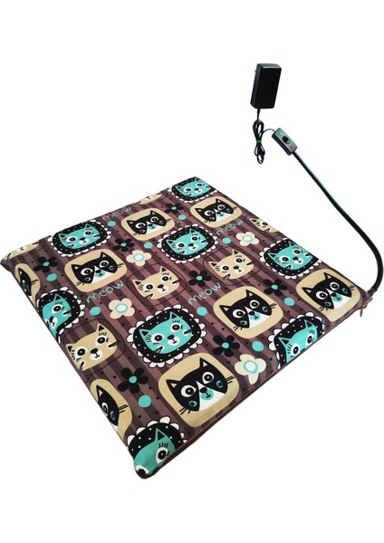 Isıtmalı Kedi Minderi Kedi Köpek Minderi Isıtıcılı Kedi Minderi Isıtıcı Pad 12VOLT 45X45CMX5CM
