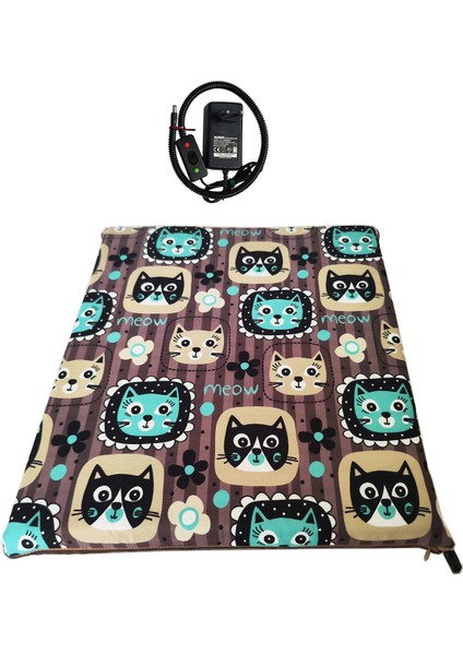 Isıtmalı Kedi Minderi Kedi Köpek Minderi Isıtıcılı Kedi Minderi Isıtıcı Pad 12VOLT 45X45CMX5CM