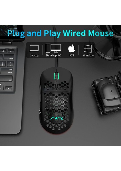 AJ380R Oyuncu Mouse PAW3327 12400 Dpı