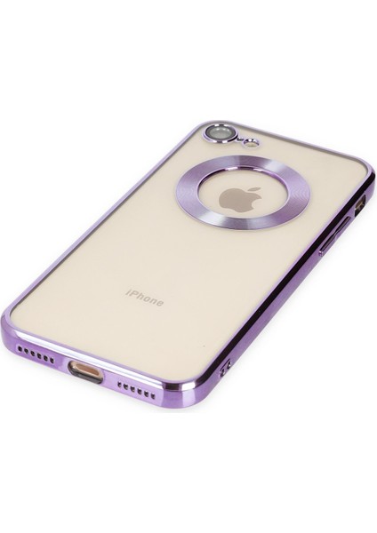 Happycase iPhone 7 Kılıf Slot Silikon - Mor