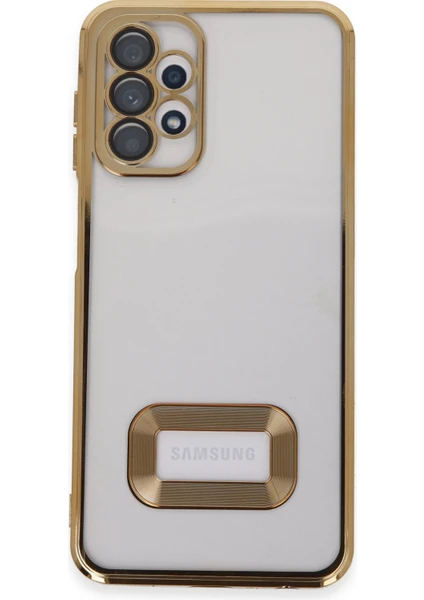 Happycase Samsung Galaxy A13 4g Kılıf Slot Silikon - Gold