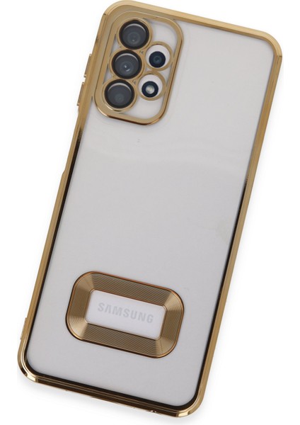 Happycase Samsung Galaxy A13 4g Kılıf Slot Silikon - Gold