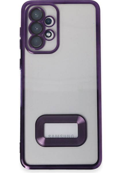 Happycase Samsung Galaxy A33 5g Kılıf Slot Silikon - Mor