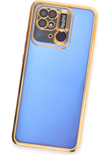 Happycase Xiaomi Redmi 10C Kılıf Slot Silikon - Gold