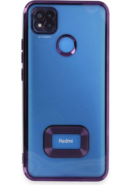 Xiaomi Redmi 9c Kılıf Slot Silikon - Mor