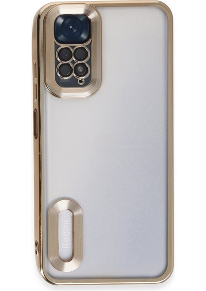 Happycase Xiaomi Redmi Note 11S Kılıf Slot Silikon - Gold