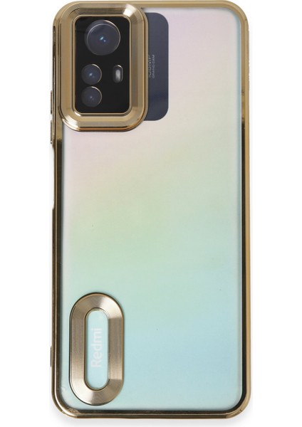 Xiaomi Redmi Note 12S Kılıf Slot Silikon - Gold