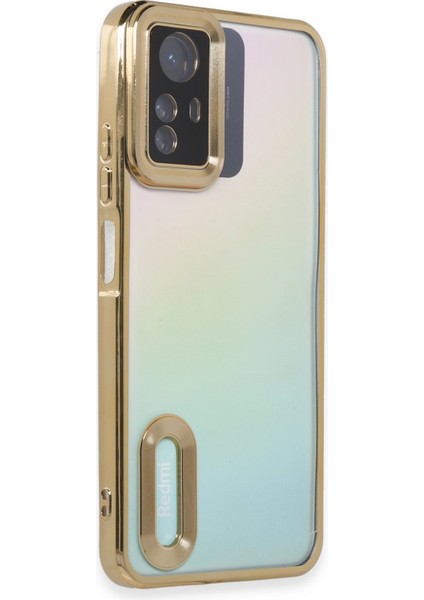 Xiaomi Redmi Note 12S Kılıf Slot Silikon - Gold