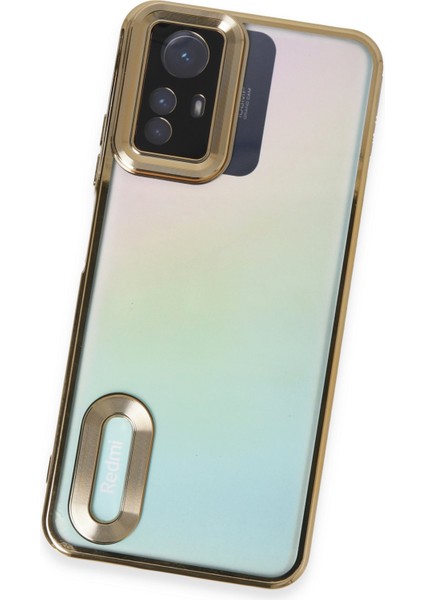 Xiaomi Redmi Note 12S Kılıf Slot Silikon - Gold