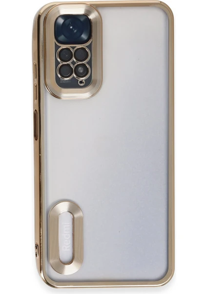 Happycase Xiaomi Redmi Note 11 Kılıf Slot Silikon - Gold