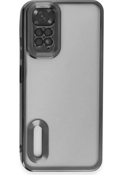 Happycase Xiaomi Redmi Note 11 Kılıf Slot Silikon - Siyah