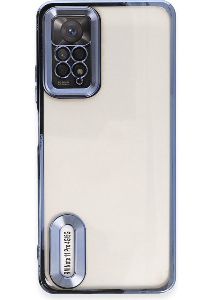 Xiaomi Redmi Note 11 Pro Kılıf Slot Silikon - Sierra Blue