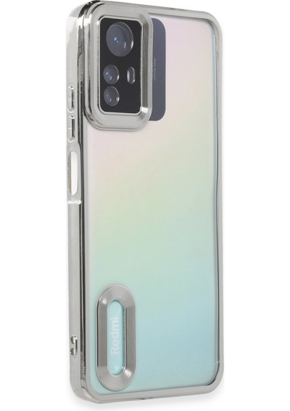 Xiaomi Redmi Note 12S Kılıf Slot Silikon - Gümüş