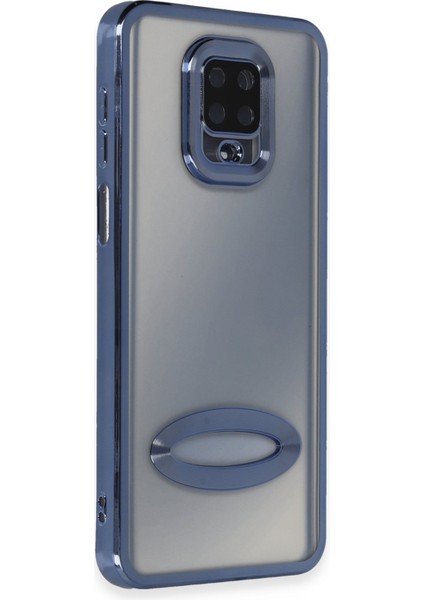 Happycase Xiaomi Redmi Note 9 Pro Kılıf Slot Silikon - Sierra Blue