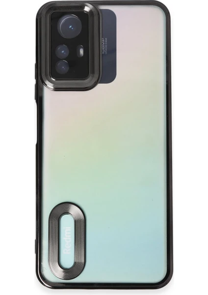 Happycase Xiaomi Redmi Note 12S Kılıf Slot Silikon - Siyah