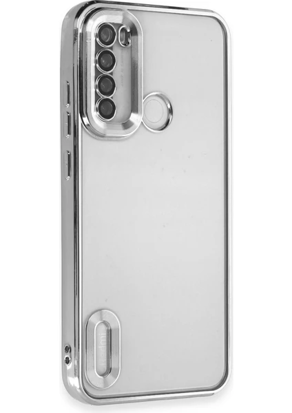 Happycase Xiaomi Redmi Note 8 Kılıf Slot Silikon - Gümüş