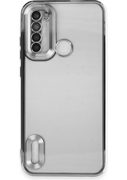 Happycase Xiaomi Redmi Note 8 Kılıf Slot Silikon - Gümüş