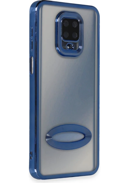 Happycase Xiaomi Redmi Note 9s Kılıf Slot Silikon - Mavi