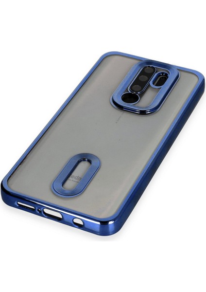 Happycase Xiaomi Redmi Note 8 Pro Kılıf Slot Silikon - Mavi