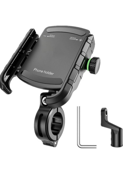 M8S Bisiklet Motosiklet Scooter Telefon Tutucu Gidon ve Ayna Bağlantılı 3.5 - 7.ö Inç