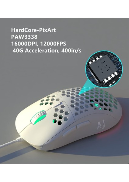 AJ380 Oyuncu Mouse PAW3338 16000 Dpı