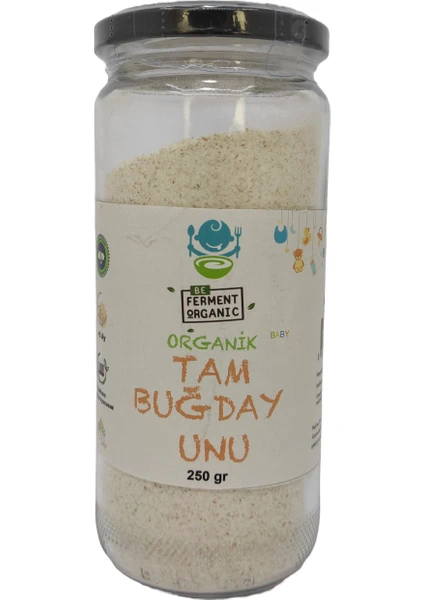 Beferment Organik Tam Buğday Unu +8 Ay 250 gr