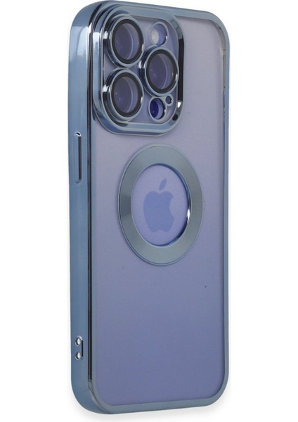 iPhone 15 Pro Max Kılıf Slot Silikon - Sierra Blue