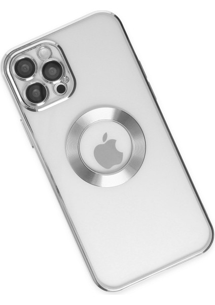 iPhone 12 Pro Kılıf Slot Silikon - Gümüş